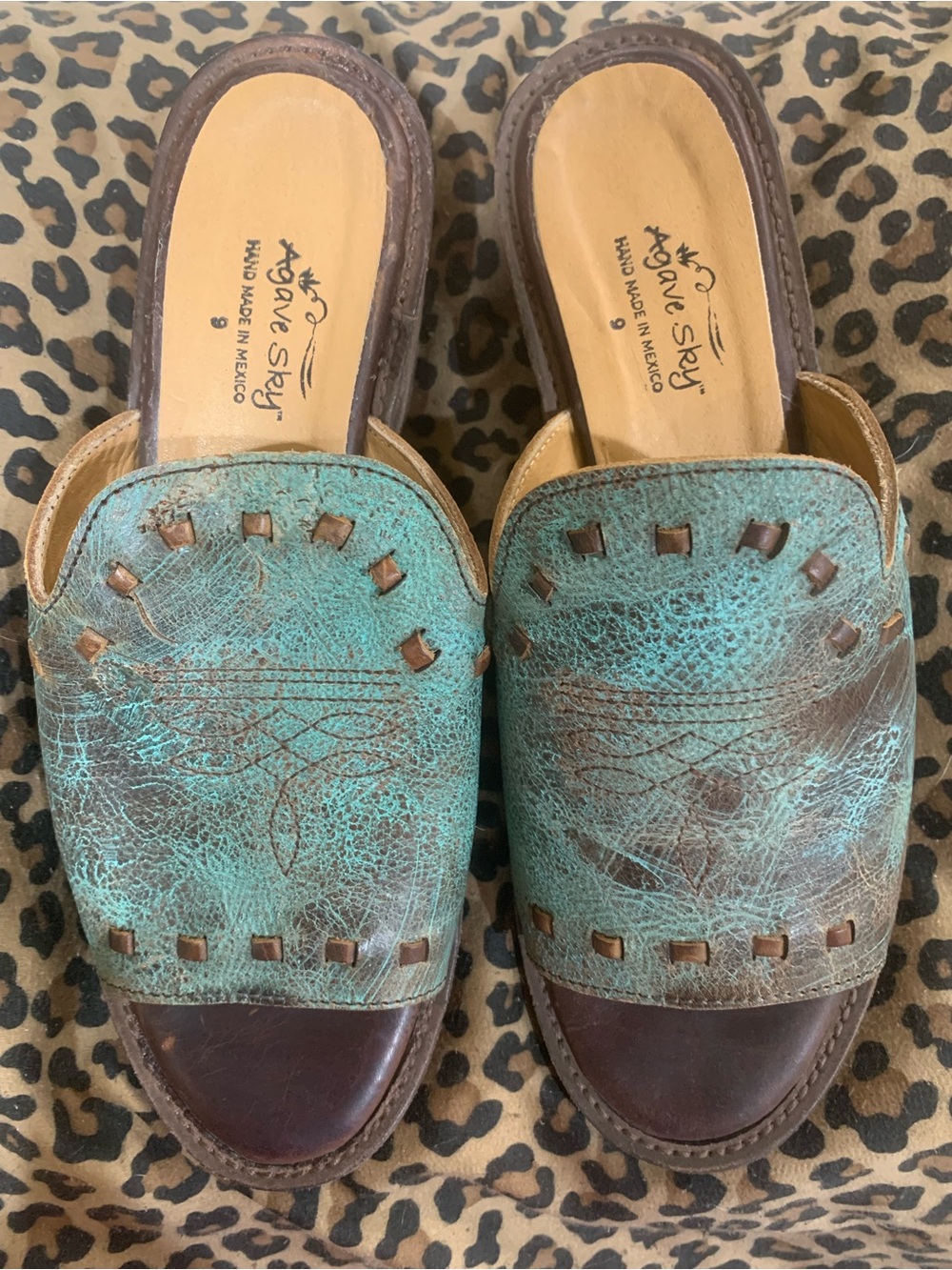 Agave Sky turquoise sandals